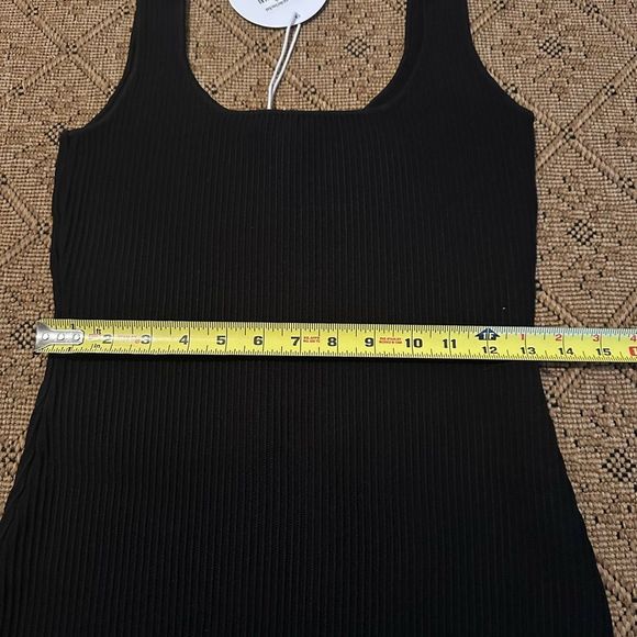 NET Princess Polly THE GRACIE KNIT MINI DRESS BLACK Bodycon Size M/L - Picture 7 of 8